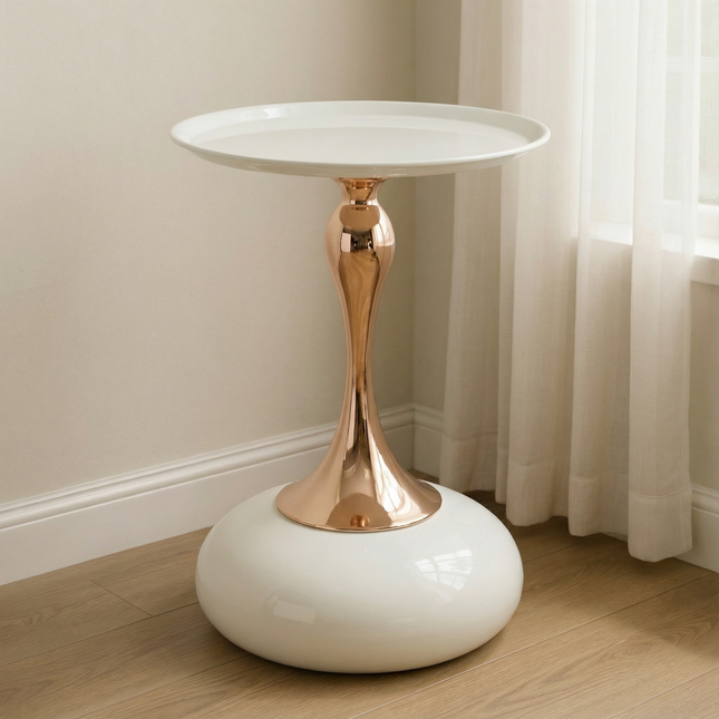small round side table for small space ,Cocktail Table,,Living Room Small Coffee Table, white end table