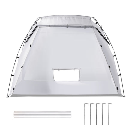 Portable Paint Booth, Larger Spray Paint Tent with Built-in Floor & Mesh Screen, Painting Tent Station for Furniture DIY Hobby Tool, 7.5x5.2x5.2ft Spray Paint Shelter