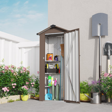 Campcraft High quality galvanized iron sheet,waterproof design, reasonable internal space planning,equipped with a solid lock system,easy to assemble and move,Small Metal Compact Garden Shed