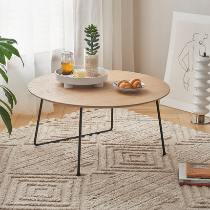 American minimalist modern small apartment coffee table ins Internet celebrity home living room sofa designer round bedroom coffee table