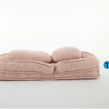 [VIDEO provided] Human Dog Bed ,Lazy Sofa Couch ,5 Adjustable Position,sit,sleep,fold,suit to put in bedroom, living room ,Space Saving Design,Pink